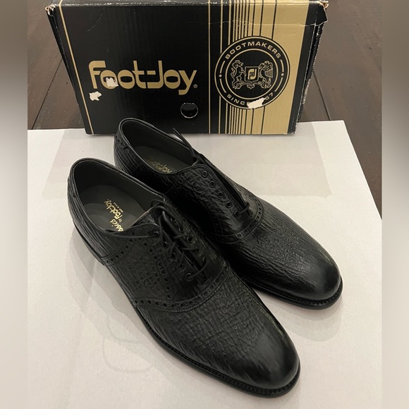 Vintage Footjoy Classics Genuine Sharkskin Oxford Shoes Size 14 - Picture 3 of 14